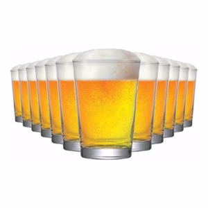 Jogo Copos Cerveja Caldereta P Vidro 300ml 12 Pcs