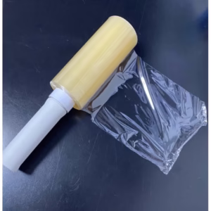 Rolo Bobina De Filme Pvc com cabo Transparente alimento  120 mm X 140 m GUARUFILME