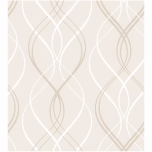 Papel De Parede Abstrato Bege Elegante Em Adesivo Vinílico, Quarto, Sala, Lavabo, Corredor