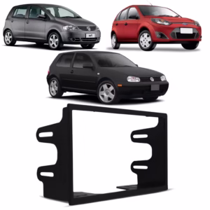 Moldura Mp5 7 Polegadas Multimídia 2 Din Para Carro Fox Polo Golf Ecosport Fiesta