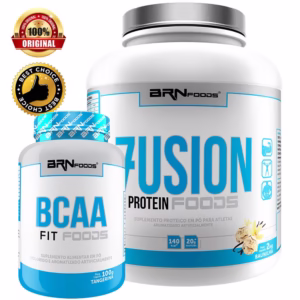 Kit Whey Protein Fusion Protein 2kg + BCAA 100g - BRNFOODS
