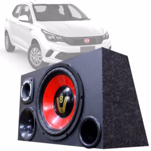 Caixa Trio Som Automotivo Trio Completa Subwoofer Fiat Argo