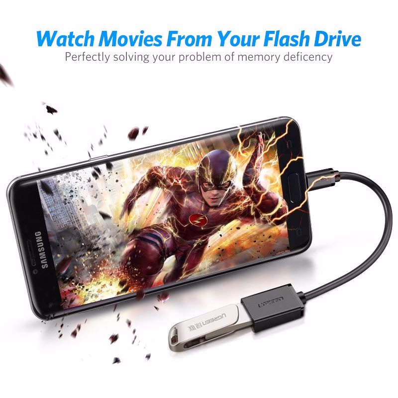 Ugreen Cabo Adaptador Otg Micro Usb Android Tablet - Imagem 2