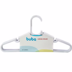 Cabide Infantil Pacote Com 5 Unidades Branco 14190 Buba