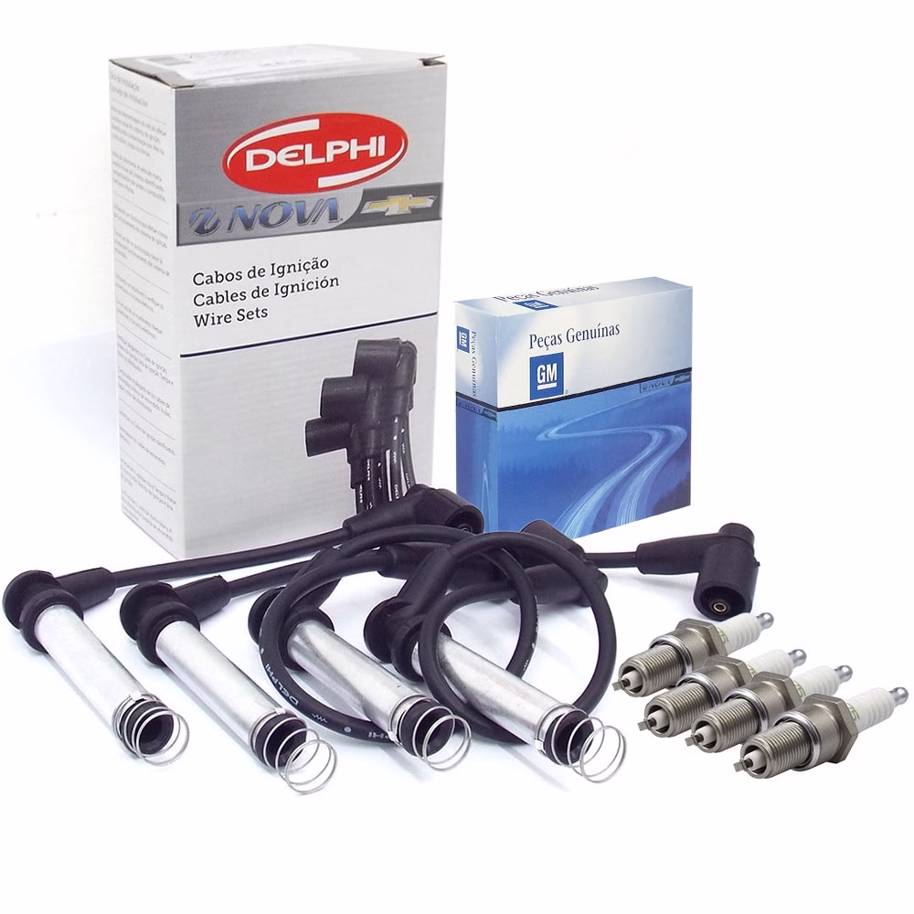 Kit De Velas E Cabos Ignica Corsa Classic 1999 2000 2001