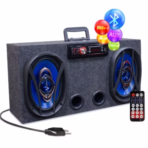 Caixa Amplificada Ativa Bluetooth 6x9 Hurricane Radio Usb