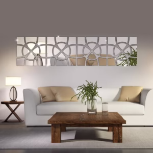 Espelho Decorativo Abstrato Acrílico Sala Quarto Grande M