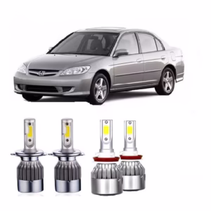 Kit Super Led Honda Civic 2001 A 2003 Farol E Milha 6500k