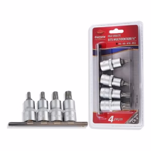 Jogo De Soquete Bits Multidentado 1/2