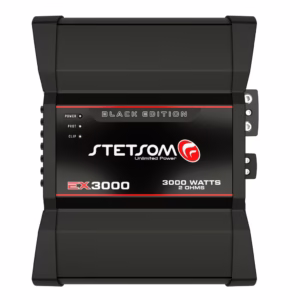 Módulo Amplificador Automotivo Stetsom EX3000EQ Black 1 Canal 3000W RMS 2 Ohms