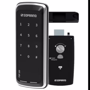 Fechadura Digital Aviso Sonoro Alta Temperatura Bateria Sobrepor Alta Segurança SOPRANO Original