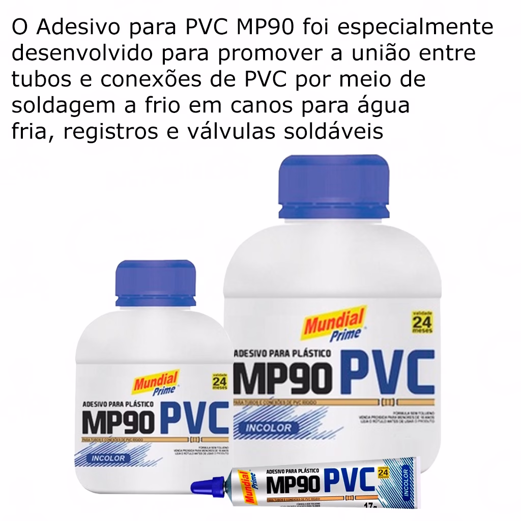 Adesivo Plástico Cola Cano Tubos Pvc Para Reparo Soldagem Frio Para Água Vários Tamanhos - Imagem 2