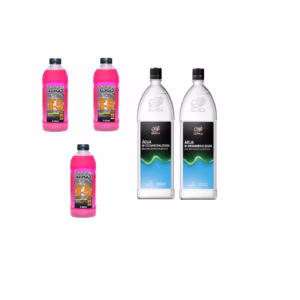 03 Aditivo Radiador Concentrado 02 agua desmineralizada
