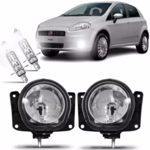 Par Farol Milha Fiat Punto 2007 2008 2009 2010 + Lampada