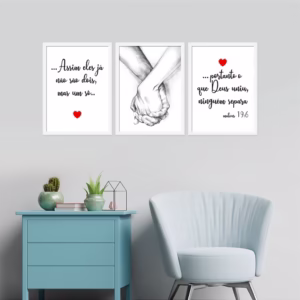 Quadro União Casal Decoração