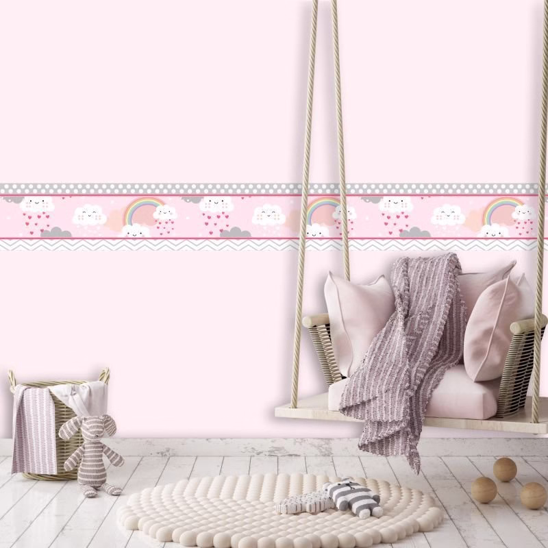 Faixa Decorativa Infantil Chuva de Bênçãos Quarto