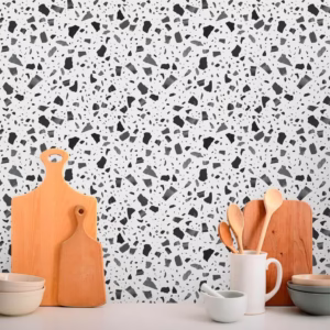 Papel de Parede Geométrico Granilite Chumbo