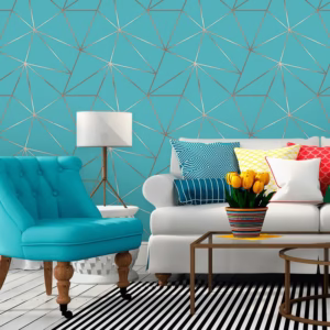 Papel de Parede tiffany Decoração Estilo Modernidade