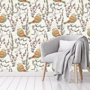 PAPEL DE PAREDE NATURA PÁSSAROS