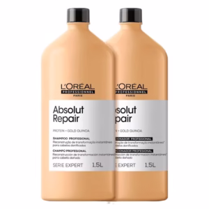 Shampoo e Condicionador Absolut  Gold Quinoa L'oreal 1,5L