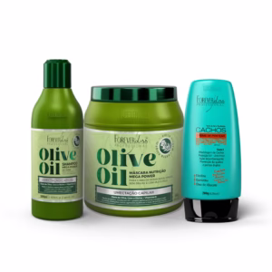 Kit Olive Oil Shampoo 300Ml E Máscara 950G Forever Liss