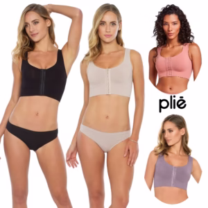 Sutiã Plié Regata Top Control Com Abertura Modelo De Sustentação Com Colchetes Original