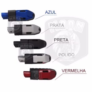 Pedaleira Garupa Moto Titan 160- 150 Cg Fan 125 Biz Twister CB 300 CBX 250 Aluminio 1 Linha Cores