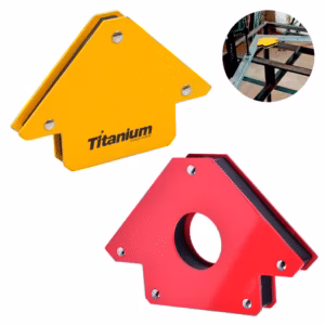 Esquadro Magnético Para Solda 12kg Ou 34 Kg Com Furo Sem Furo Robusto Soldador Serralheiro 90 45 135