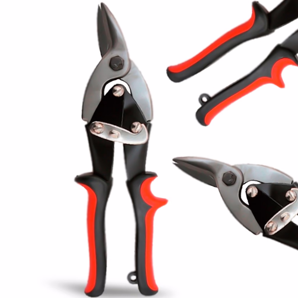 Tesoura Corta Chapa Calha Calheiro Galvanizadas Ferro Corte Rápido Preciso Profissional - Imagem 2