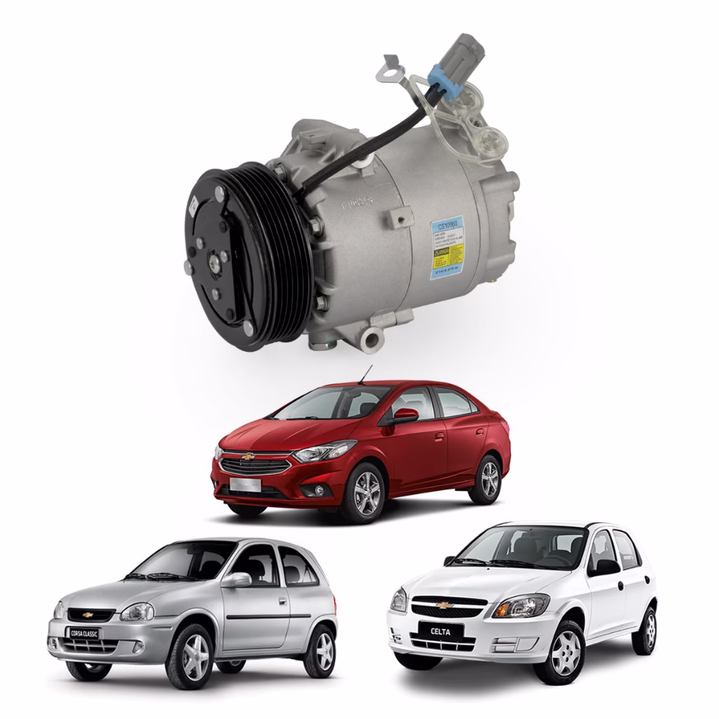 Compressor de Ar Condicionado Celta Corsa Prisma GM 6PK CS10060 Original Delphi Novo