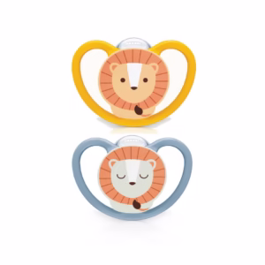 Kit 2 Chupetas Space Boy Animais Azul 6+ Meses - Nuk