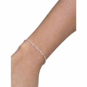 Pulseira prata 925 elo corações Moderna Bracelete linda elegante