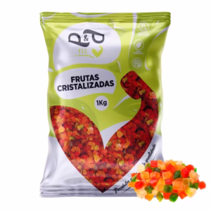 Frutas Cristalizadas 1Kg – Embalada a Vácuo – P&P