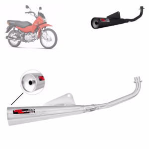 Escapamento Escape Moto Super Adventure ML Competition Curto Pop 100 2007 2008 2009 2010