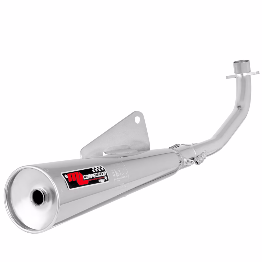 Escapamento Escape Moto Super Adventure ML Competition Curto Pop 100 2007 2008 2009 2010 - Imagem 2