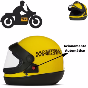 Capacete Fechado Moto Táxi Sport Moto Viseira Automática Para Trabalho Transporte Pro Tork