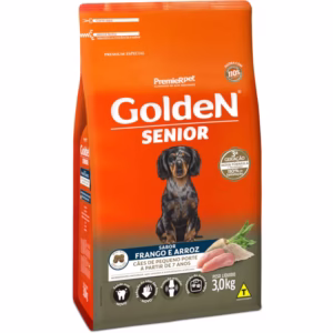 Ração Golden Fórmula Cães Adultos Sênior Mini Bits Frango e Arroz 3kg