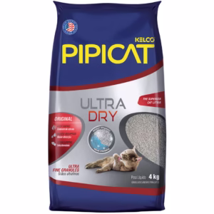 Areia Higiênica Pipicat Ultra Dry Para Gatos 4kg