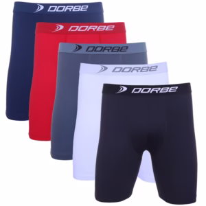 Kit 5 Cuecas Long Leg Algodão Dorbe Não Enrola Original Masculina Cueca Longa Masculino Ciclista