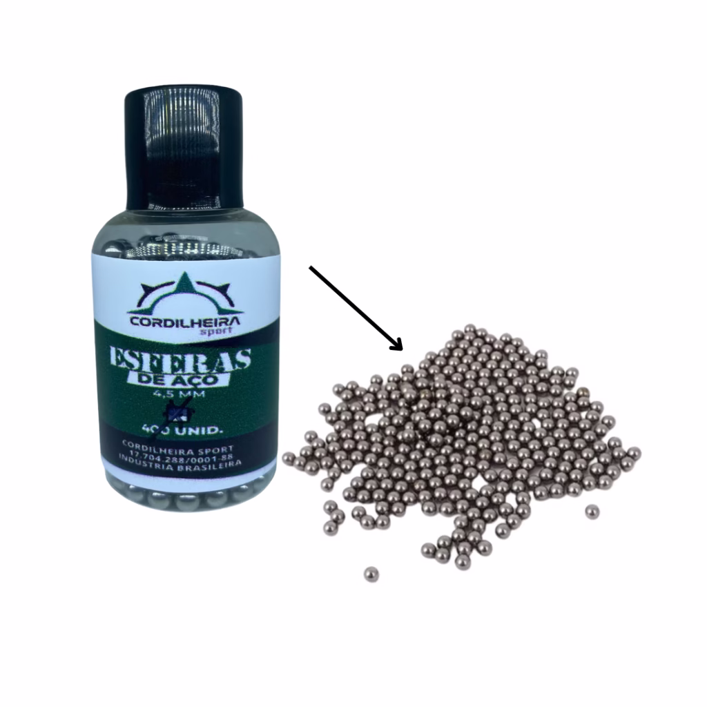 3 Potes de Esferas de Aço 4,5mm 1200 Unidades (Cada Pote 400Un) - Imagem 2