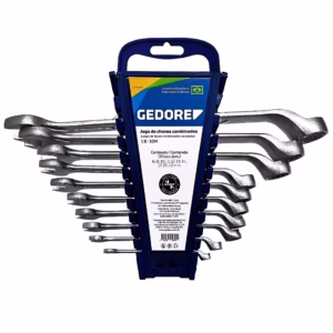 Jogo de Chave Combinada 6 a 22mm Gedore com 10 Peças 1B-24M