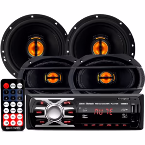 Kit Som Automotivo Bluetooth Auto Falante Jb Flex 6 + 6x9