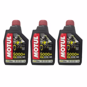 3 Óleos Motul 5000+ 4t 20w50 Hc-tech 3 Litros Semissintético