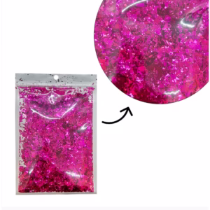 Confete Metalizado 15g - Rosa - Artlille - Rizzo Distribuidora