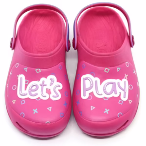 Babuche Sandália Infantil Confortável  Plugt Ventor Kids Menina Gamer Pink