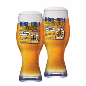 Copo de Vidro de Cerveja Atlanta Diga-me