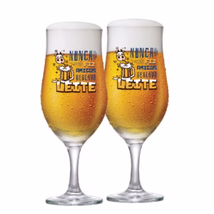 Taça de Vidro de Cerveja Berlin Nunca Fiz Amigos