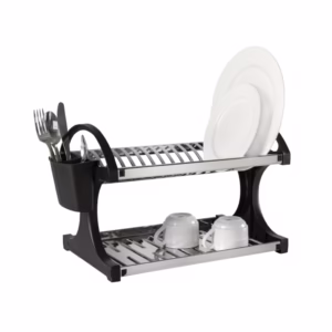 Escorredor De Louças 16 Pratos - Brinox Suprema Aço Inox Preto