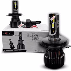 Lampada Ultra Led H4 Gol G5 G6 G7 10000 Lumens 6000k 70w Asx Compativel Com o modelo Farol Simples