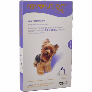 Revolution Zoetis 12% 0.25ml para Cães 2,6Kg a 5kg